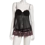 Rampage Women's Ruffles Chemise With Thong