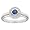 14k White Gold Sapphire and Diamond Ring (H/I1, 0.06 ct. tw.)