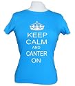 Keep Calm and Canter on' Sapphire skinni fit t-shirt
