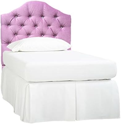 Galaxy Upholstered Ennis Orchid Lavender Tufted with Crystal Button Headboard, Twin Size