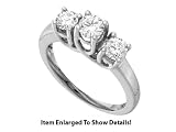 41HNVJJ8K2L. SL160  Stunning 1.00 Ctw. 3 Stone Diamond Ring  Top Quality 