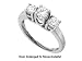 Stunning 1.00 Ctw. 3 Stone Diamond Ring " Top Quality "