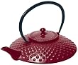 Wild Leaf Tea Cast Iron 24-Ounce Hobnail Tea Pot
