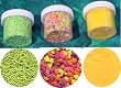Dinosaurs Cake Decorations - Dinosaur Shaped Edible Candy Sprinkles Package (3 pcs) SAVE $1.15
