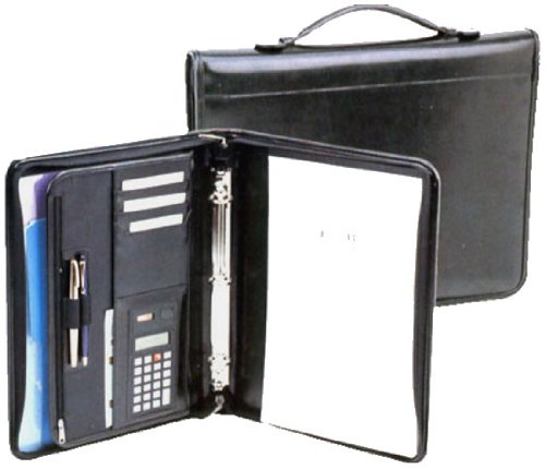 New Bugatti Leather Portfolio Ring Binder Legal Zize