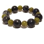 Sodalite Bracelet 04 Stretch Serpentine Green Blue Crystal Healing Gemstone Beaded