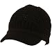 Waffle Knit Light Jeep Visor Skull Beanie Cap Hat Black