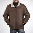 BGSD Men's Flight Lamb Shearling Bomber Jacket