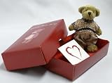 Image of Gentleman Joe Teddy Bear Gift Package with Free White Gift Card (Heart) - Teddy Delivery