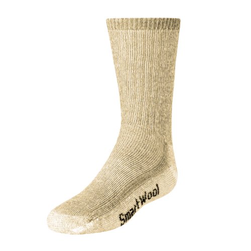 Smartwool Kid's Hiking Medium Crew, oatmeal size L (Youth shoe size 3-6)