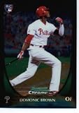 2011 Bowman Chrome Refractors #12 Domonic Brown - Philadelphia Phillies (Baseball Cards)