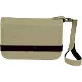 Z Series Diverse Style Carrying Case - Khaki/Black Clip-On Wrist Strap And Elasticized Closure