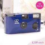 Navy Disposable Wedding Camera - 10 Pack