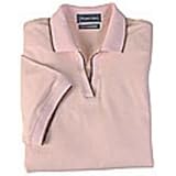 New! Ladies V Neck Polo Shirt - Lilac, large