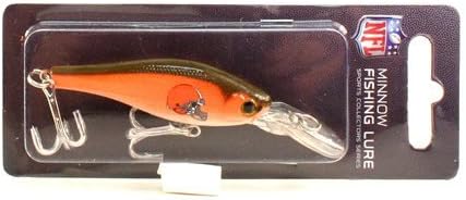 NFL Football Team Logo Minnow Fishing Lure Crank Bait (Cleveland Browns)