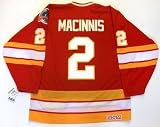 Al Macinnis Calgary Flames 1989 Cup Vintage Ccm Jersey - Medium