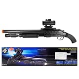 ALUMINUM MOUNT BASE WALTHER POINT SIGHT NEW- REAR GRIP CH-1181A2 BOYI KNUCKLE-BREAKER GUN B:USTER HIGH POWER HOP UP SYSTEM AIRSOFT REAL PUMP ACTION SHOTGUN W/ 2-=PC 6mmBB'S,SCOPE,INFRARED, AND FLASHLIGHT SIZE 26 FPS 230 WITH .12g BB'S / FULL 1:1 SIZE SCALE
