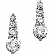 Four Stone Diamond Journey Slump Earrings