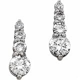 Four Stone Diamond Journey Slump Earrings