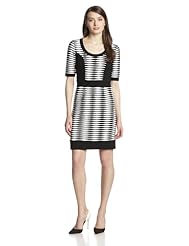 Scoop Neck Polyester/Spandex Illusion Jacquard  Dress