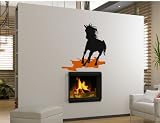 Great running horse decal--29 X 32 inch sticker--sold by aluckyhorseshoe