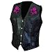 Diamond PlateTM Rock Design Ladies Genuine Leather Vest - XLarge