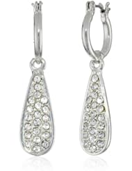 Nine West "Raindrops" Silver-Tone Teardrop Earrings