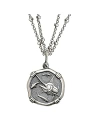 Guy Harvey 25mm Marlin Double Chain Necklace