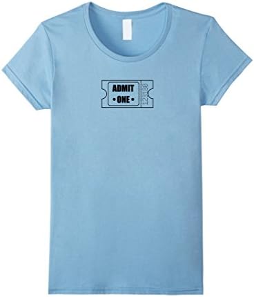 Women's Admit One Ticket T-Shirt XL Baby Blue