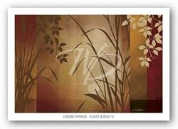 Flaxen Silhouette by Edward Aparicio 36"x24" Art Print Poster