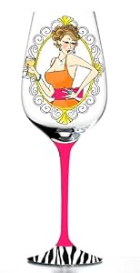 Someone Gets Naked Stemware Glass