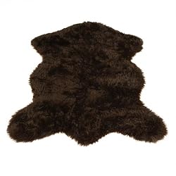 Brown Bear Pelt | Bear Collection | Faux Fur Rug | 3 foot X 5 foot