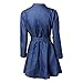 OVERMAL 2016 Womens Urban Denim Shirt Dress Shirt Dress for Girl
