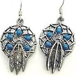 Earth Spirit Earrings - Dream Catcher - Earth Spirit Earrings - Dream Catcher