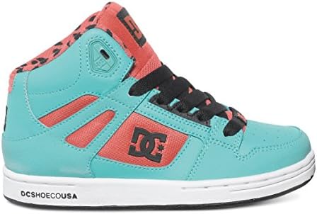 DC Rebound SE Skate Shoe (Little Kid/Big Kid), Watermelon, 2 M US Little Kid