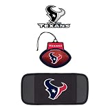 Houston Texans Automotive Package: Emblem, Air Freshner & CD Visor