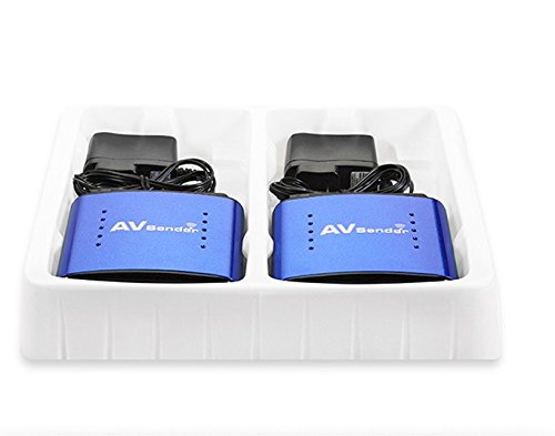 Top-cofrLD 5.8G AV Sender Wireless Transmitter Receiver 300meters AV Audio Video TV Transmitter for DVD STB DVR PAT 650