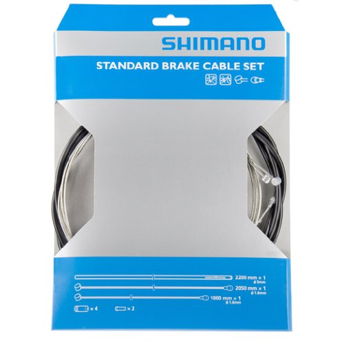 Shimano Bremskabel-set Bremszug, schwarz, Y-80098022 Preisvergleich