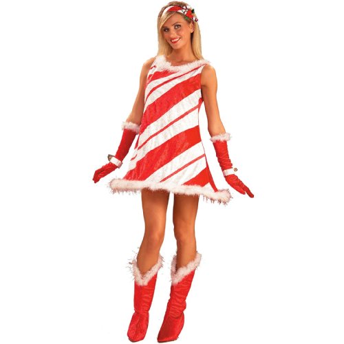 Miss Candy Cane Adult Costume Size Standard One-Size