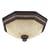 Hunter 82023 Belle Meade Bathroom Fan with Light, New Bronze with Gilded Gold Accents