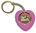 1" LCD Digital Photo Picture Frame Keyring Key Chain Pink Heart