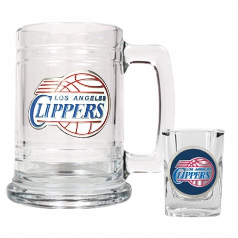 NBA Los Angeles Clippers Boilermaker Set - Primary Logo