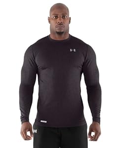 Under Armour Men's ColdGear® Fitted Long Sleeve Crew Small Carbon Heather