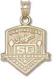 Los Angeles Dodgers 50Th Anniv Logo 5/8 Charm/Pendant -14K/10K, Stainless Steel or Gold Plated