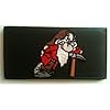7 Dwarfs Grumpy Black Leather Checkbook Cover Snow Whites Grumpy