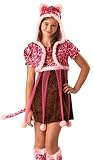 In Character Tween Pink Leopard Kitten Girls Cat Halloween Costume