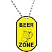 Beer Zone Oktoberfest Dog Tag Necklace