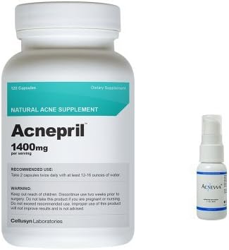 Acnepril and Acnevva - Acne Treatment Pills and Acne Spot Treatment Serum - 2 of 2015's Best Acne Products by Cellusyn