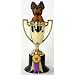 Australian Cattle Dog (Blue Merle) Trophy Dog Figurine