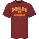 Russell Virginia Tech Hokies Maroon Baseball T-shirt